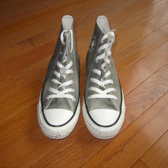 New Converse ASCT Hi High Top Sneakers Olive / Army Green Washed Canvas - Picture 9 of 16